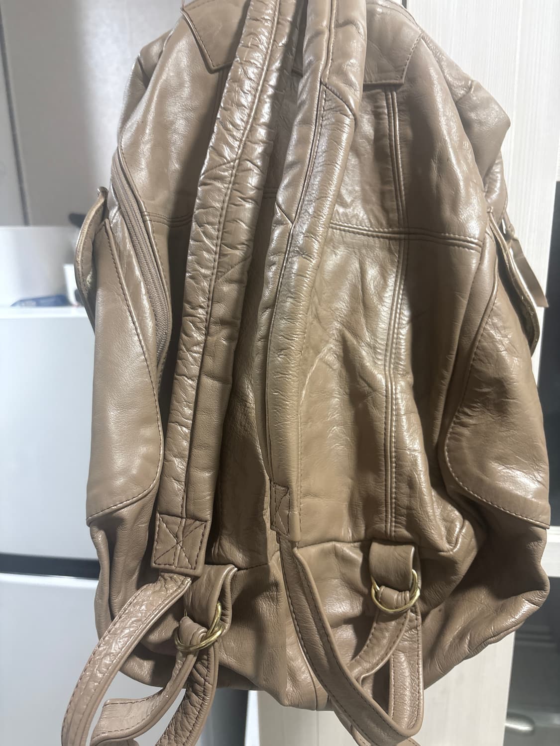 빈티지 가죽 백팩 상품이미지4