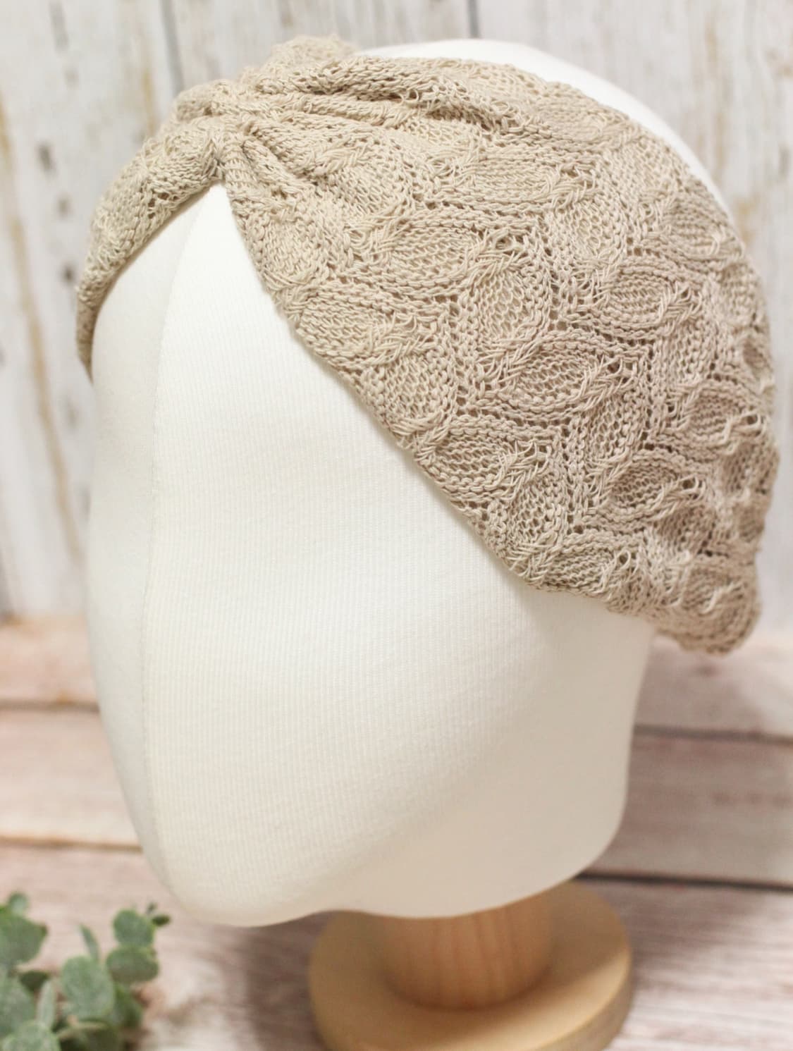 핸드메이드 베이지 니트 헤어밴드 상품이미지6