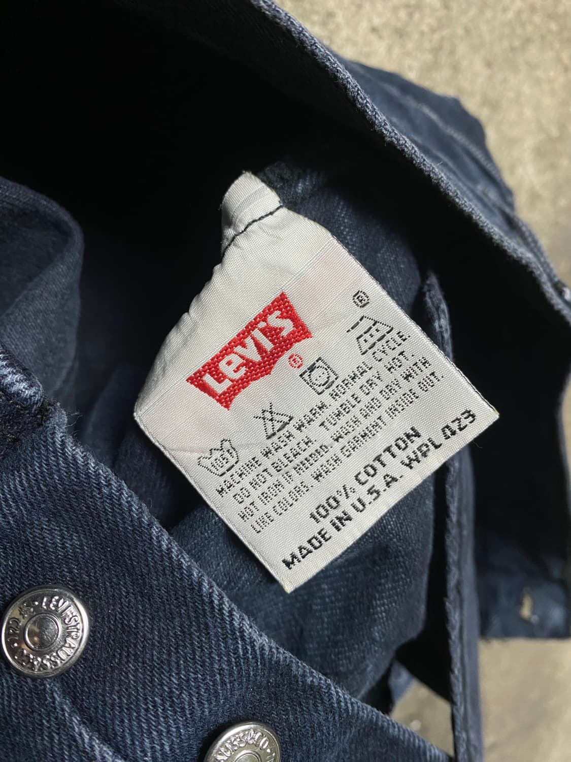 90's 리바이스 501 흑청 USA Made 501 상품이미지8