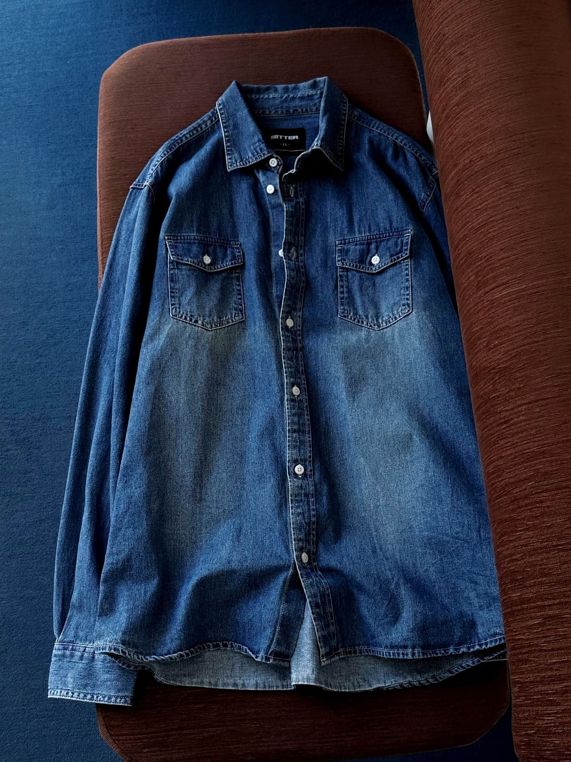 Cotton denim L/S work shirt 상품이미지6