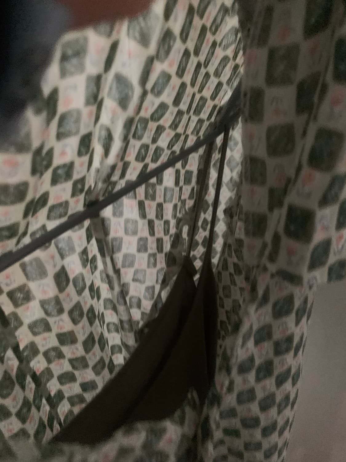 빈티지 체크패턴 반팔원피스 상품이미지5