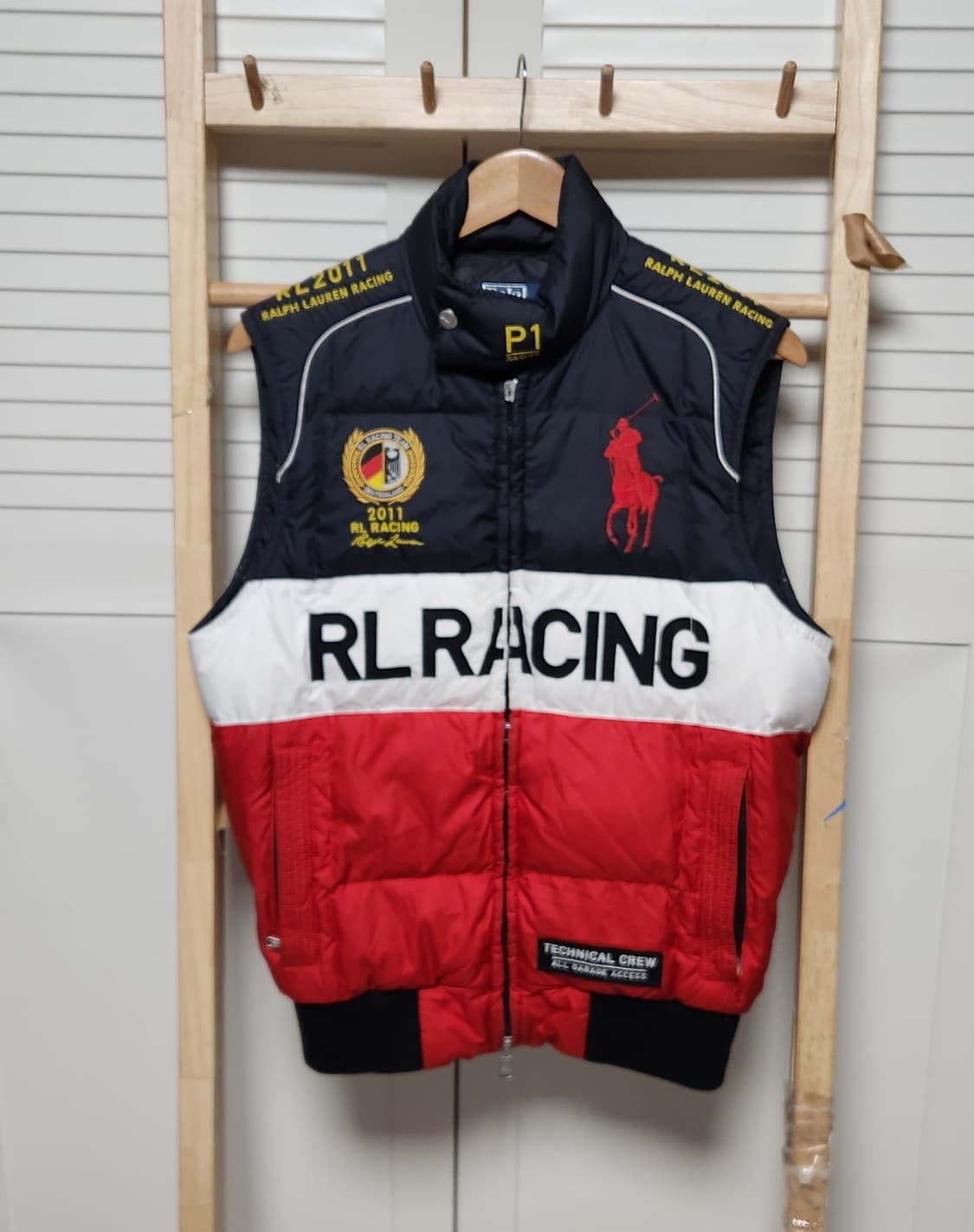 폴로 랄프로렌 독일 레이싱 투웨이 빅포니 패딩 조끼 베스트 자켓 상품이미지3