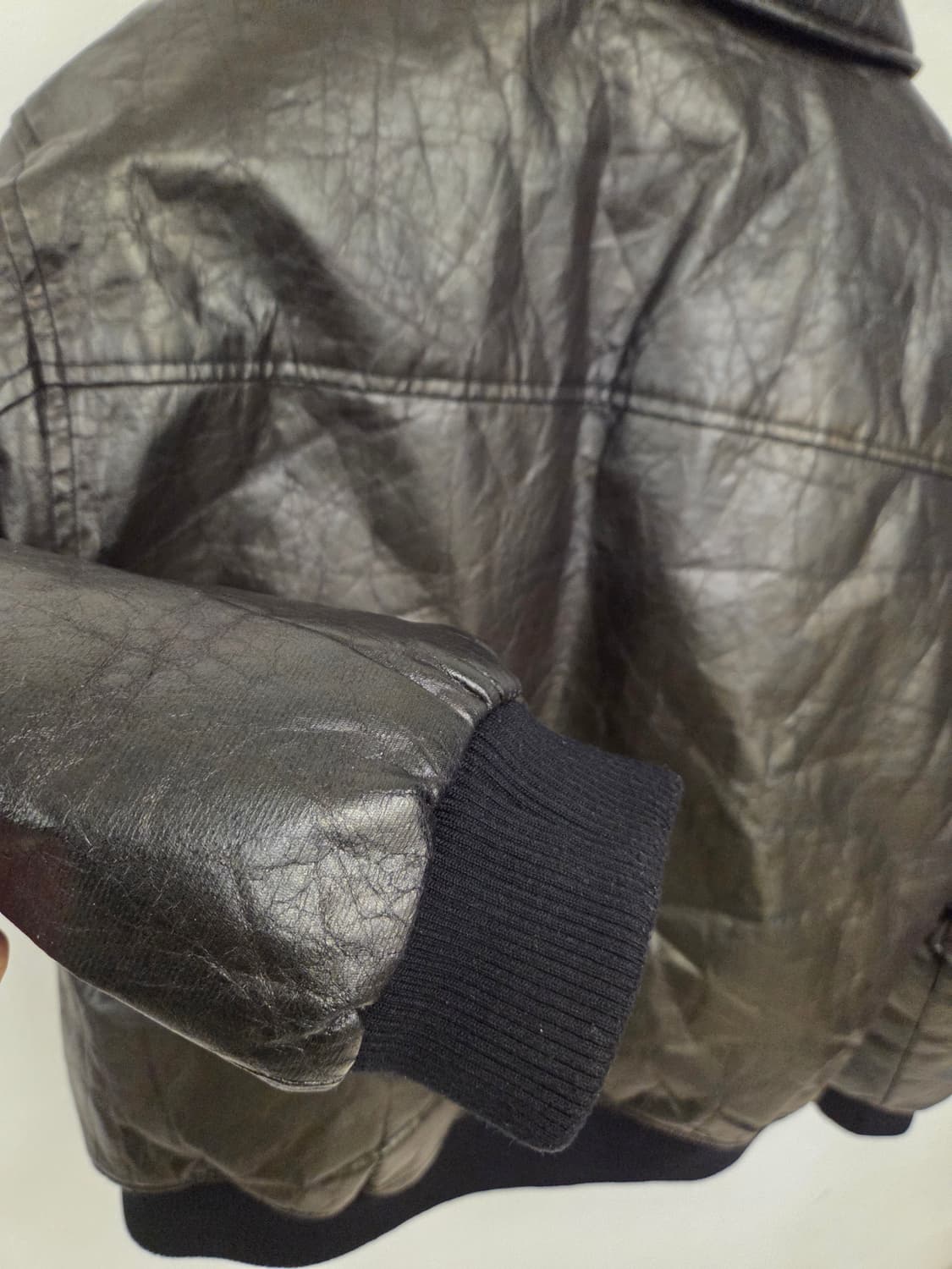 자라 에코 레더스타일 블루종 상품이미지8