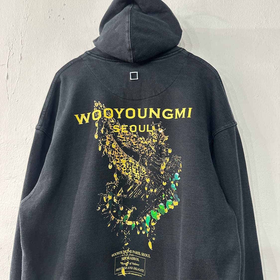 우영미 백로고 크라운 후드티 M 상품이미지2