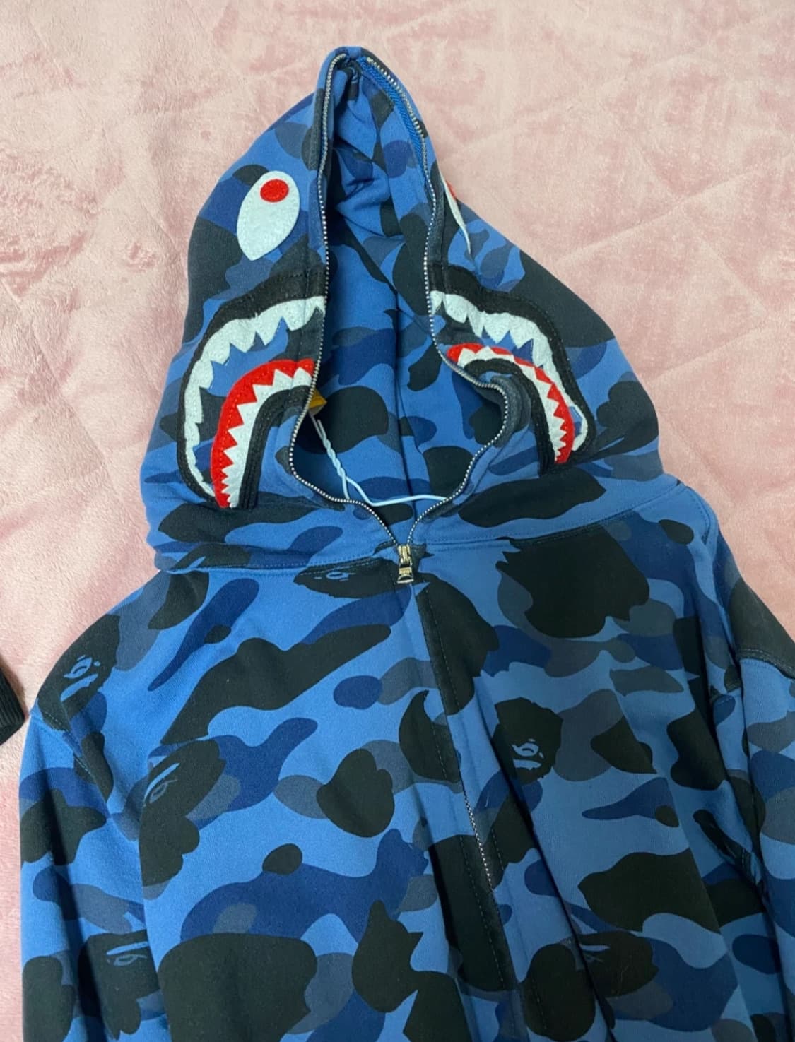 베이프 샤크 후드 청계 카모 상품이미지1