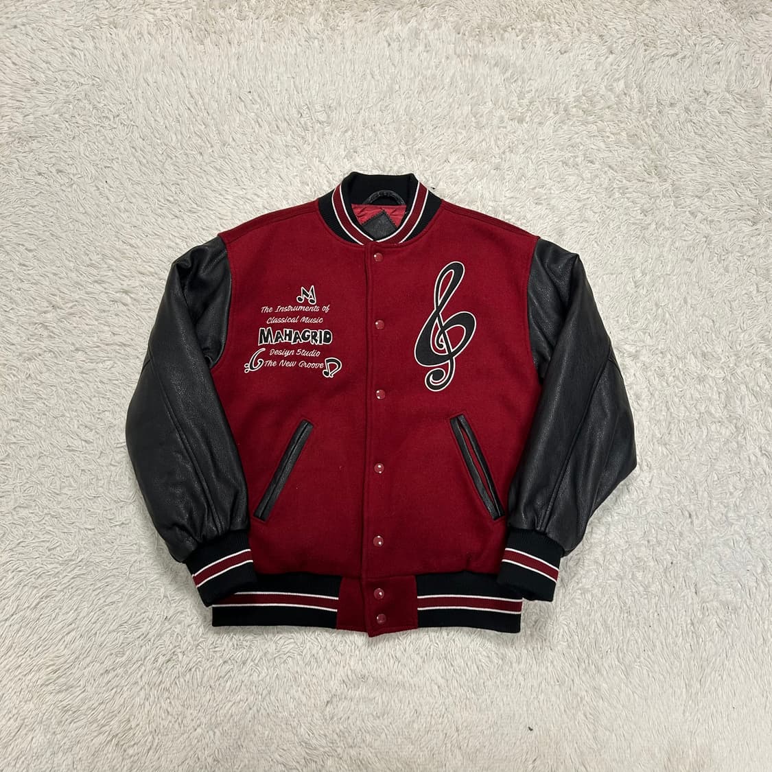 Mahagrid Wool Varsity Jacket 상품이미지4