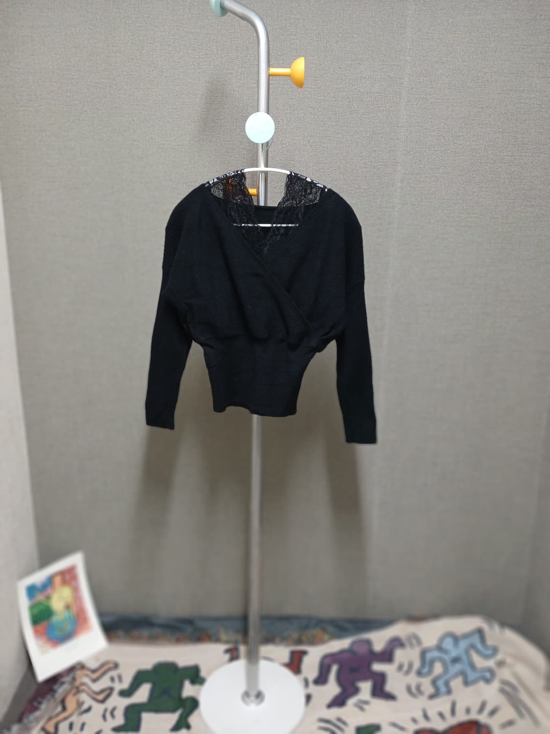 GRL 레이스숄더 니트 상품이미지1