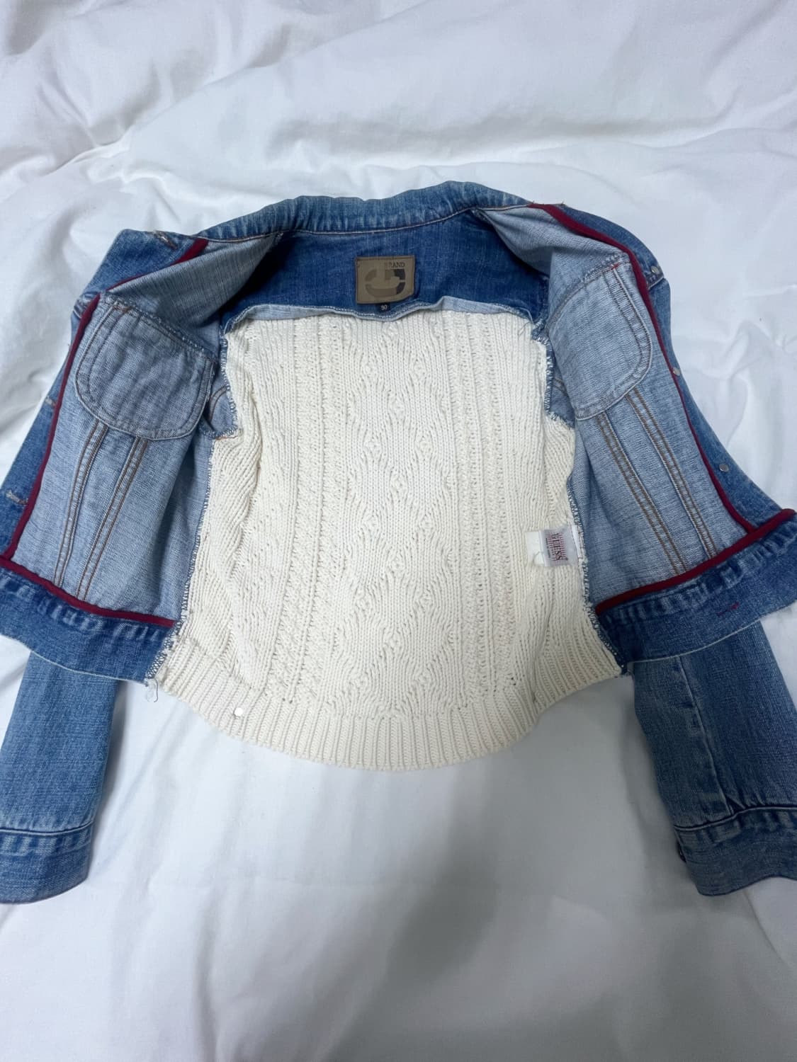 게스 데님 니트 자켓 상품이미지4