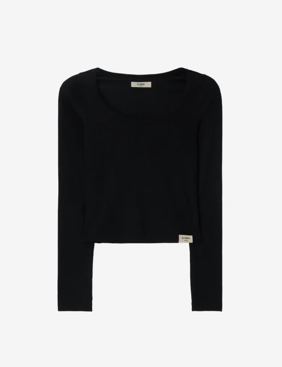 무배 글로니 G CLASSIC RIB SCOOP LONG SLEEVE 상품이미지1