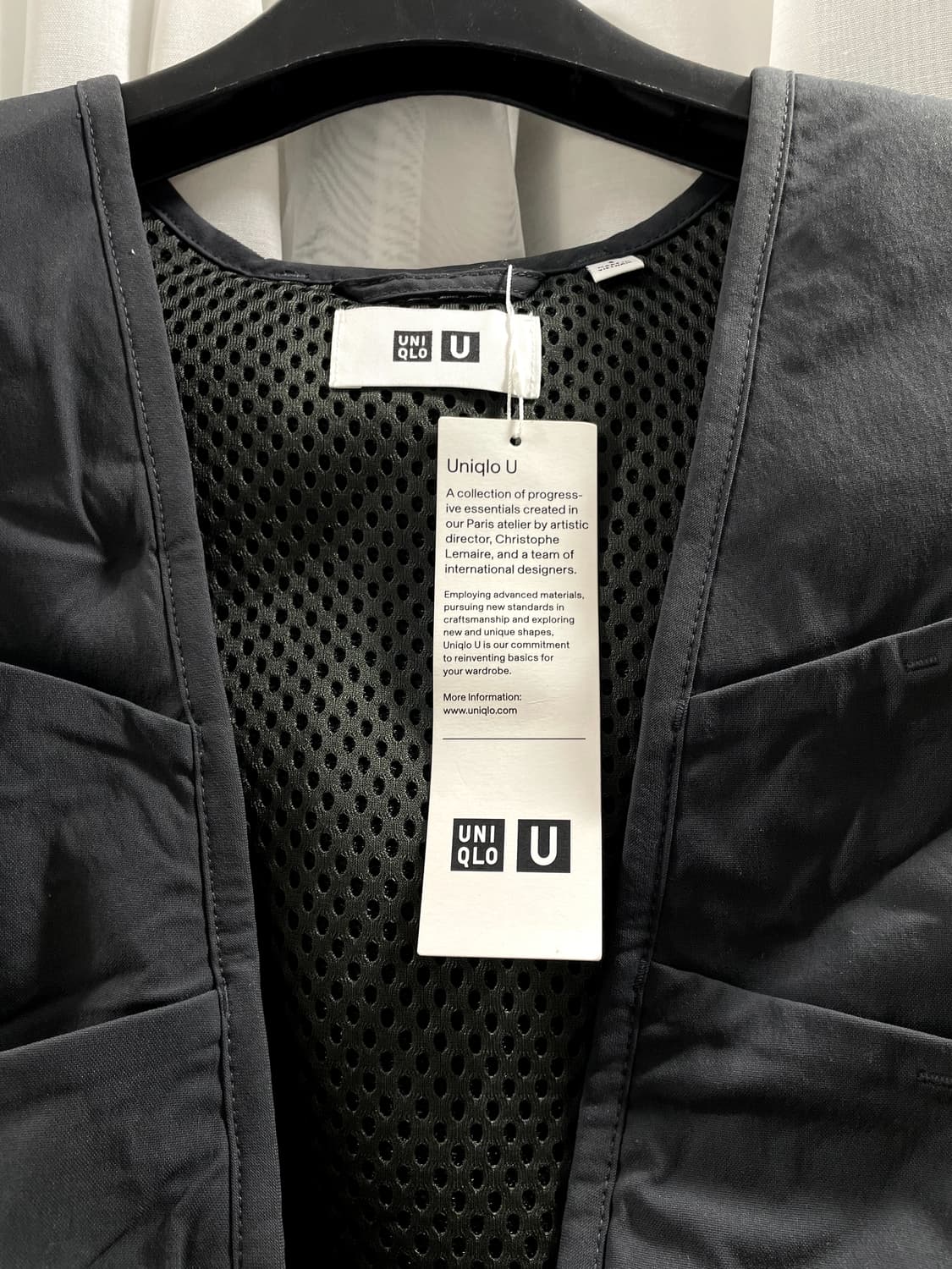 유니클로U/ 유틸리티 베스트 다크그레이/ S 상품이미지10