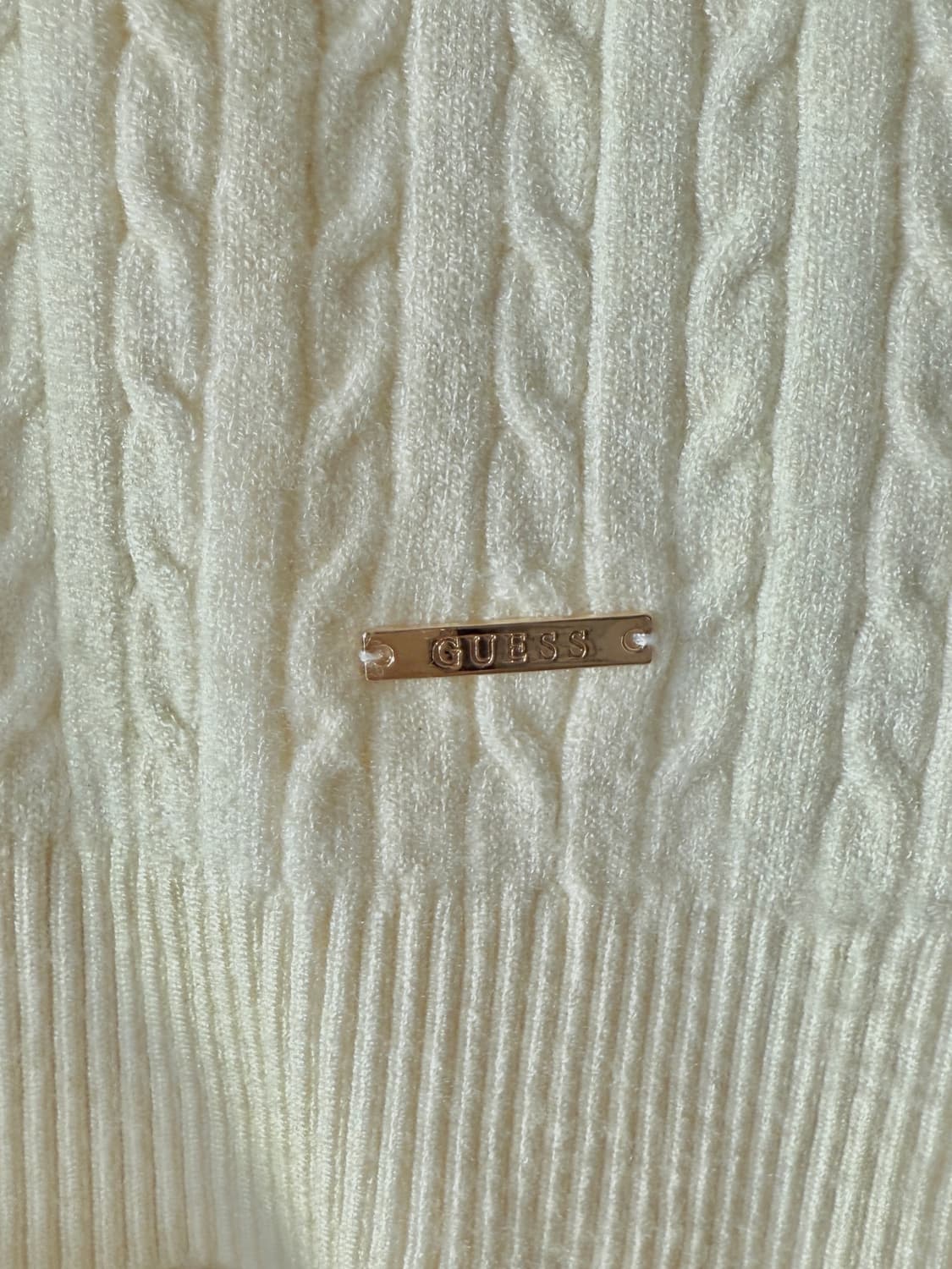 게스 guess 케이블 니트 가디건 아이보리 상품이미지3