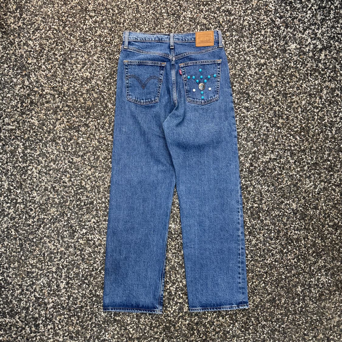 리바이스 우먼스 립케이지 웨스턴 스터드 하이웨스트 진 (28)  상품이미지2