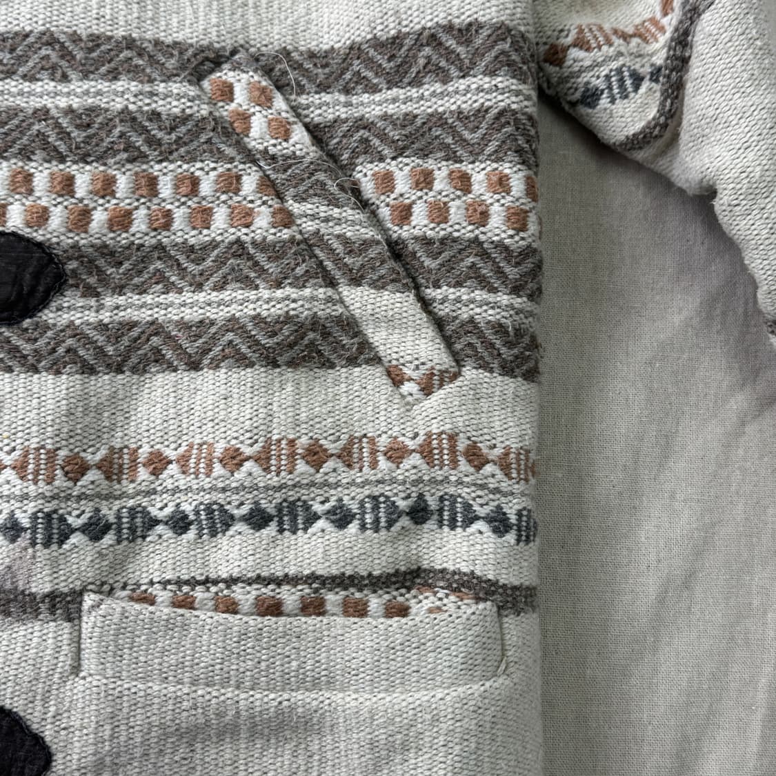 빈티지 에스닉 나바호 울 하츠 더플코트 100 상품이미지4