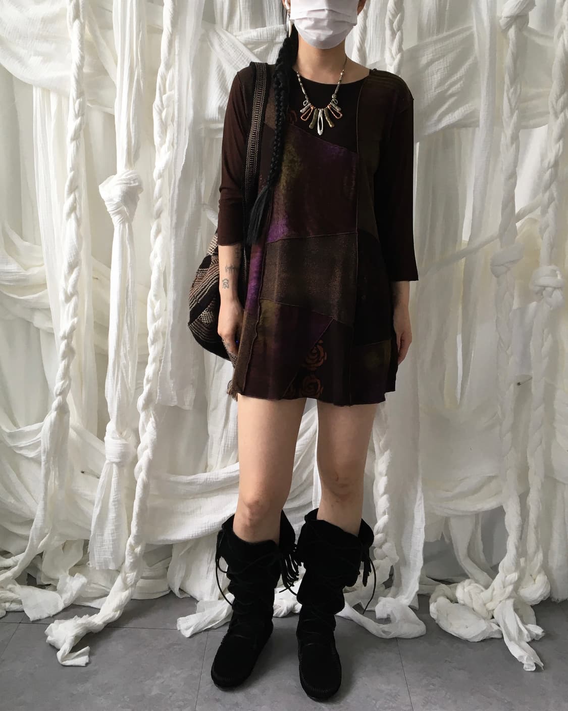 Ethnic mood patch work sleeve 상품이미지7