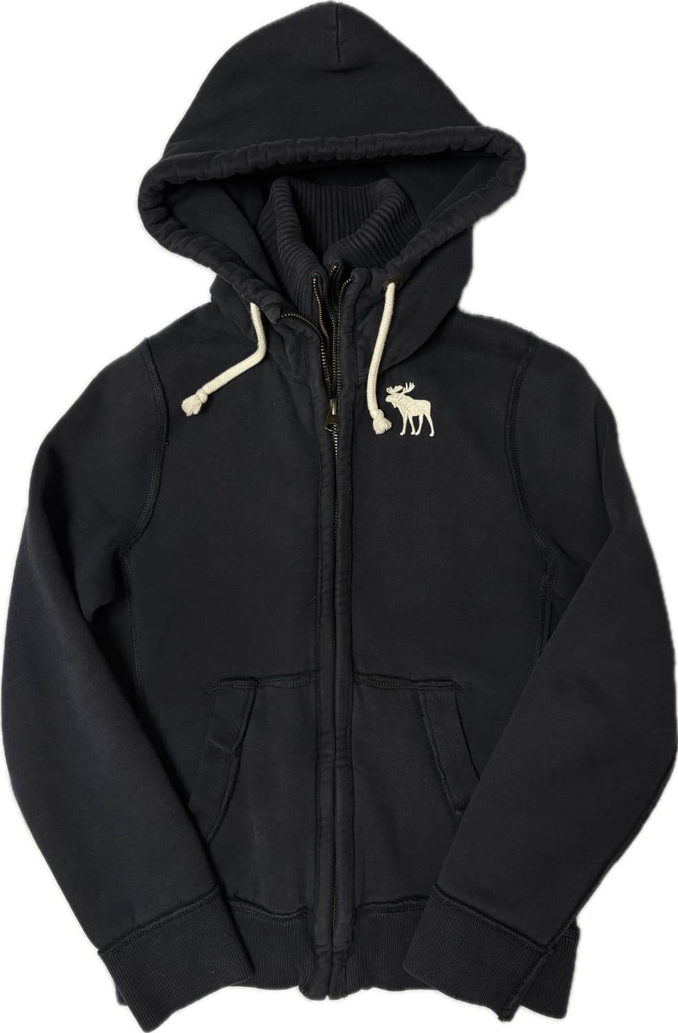 아베크롬비 하이넥 투지퍼 집업 네이비 S 상품이미지3