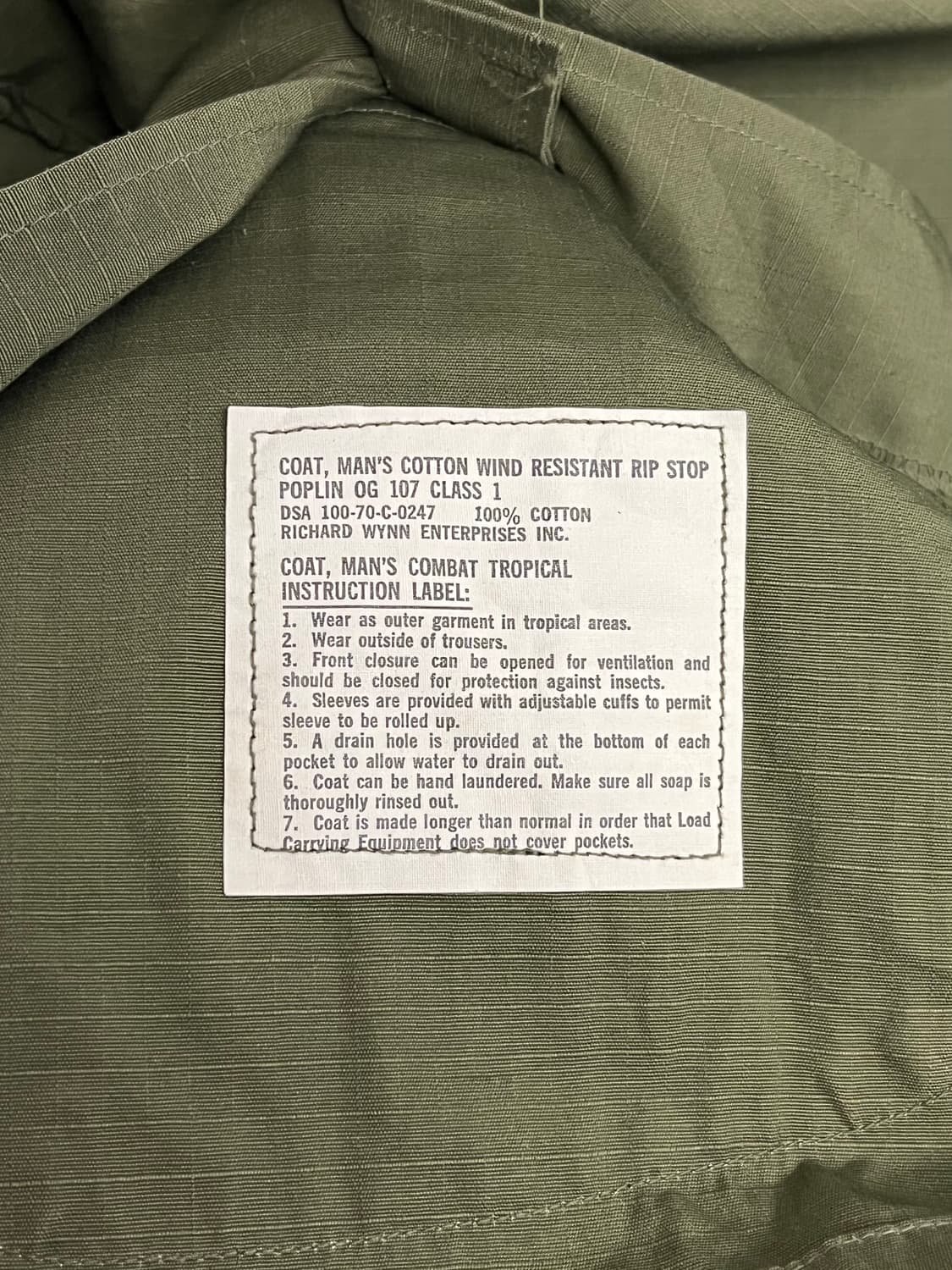 1970 4th 정글 퍼티그 자켓 XL-R 데드스탁 상품이미지4