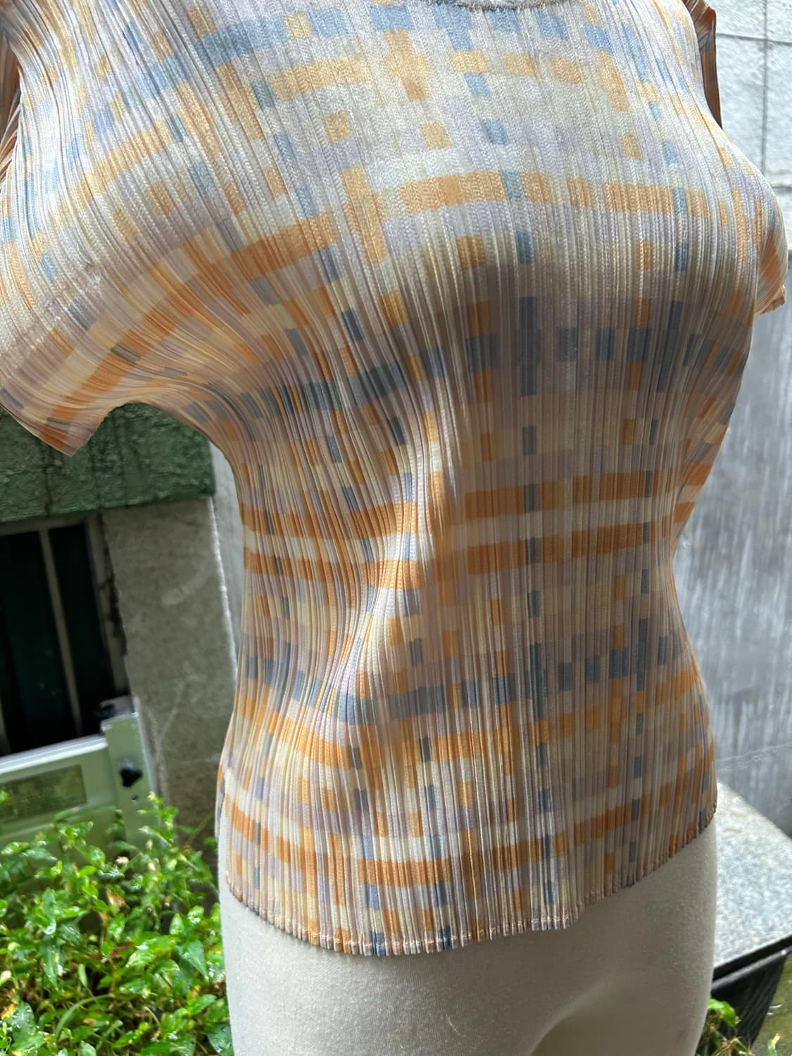 *레어* 이세이미야케 pleats please 옐로우 탑 상품이미지3