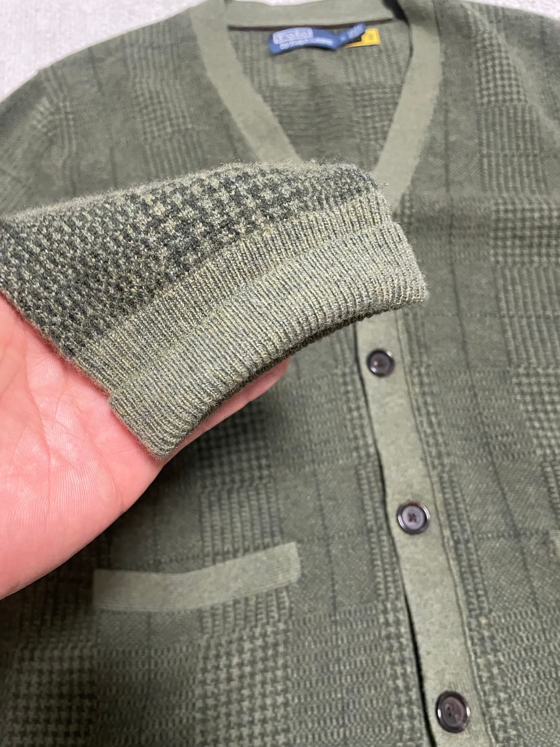 폴로랄프로렌 /  글렌 플래드 울 카디건/ M 상품이미지8