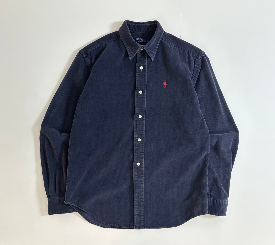 폴로 랄프로렌 90s 코듀로이 셔츠 네이비 상품이미지1