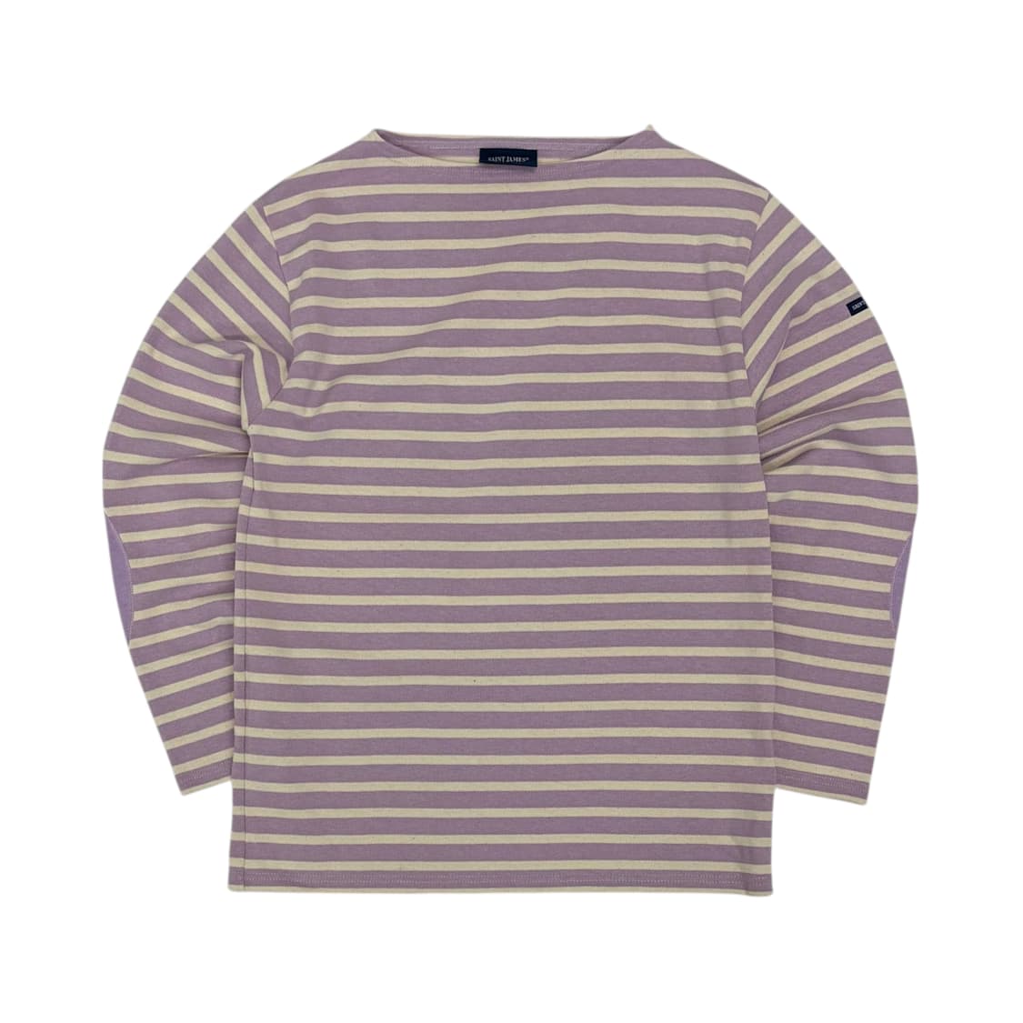 세인트제임스 엘보우패치 라벤터 스트라이프 티 상품이미지1