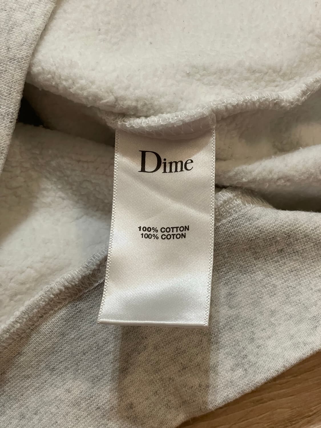 Dime 다임 스몰로고 스웻셔츠 그레이 M사이즈 상품이미지4