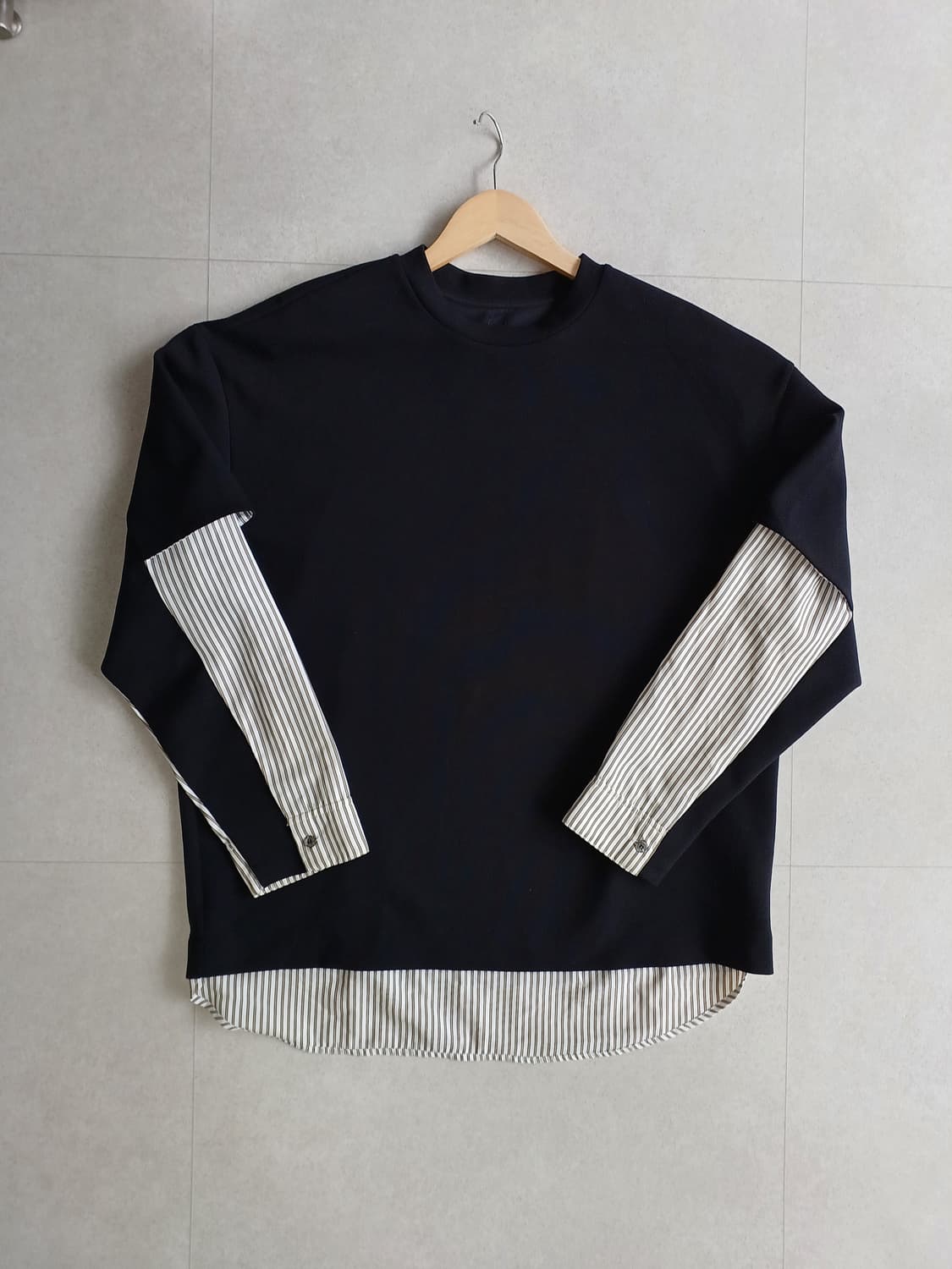 시스템옴므 레이어드 맨투맨 105 상품이미지1