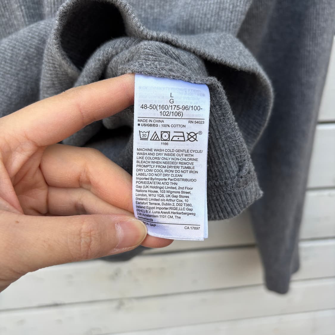 Gap 갭 헨리넥 골지 티셔츠 상품이미지7