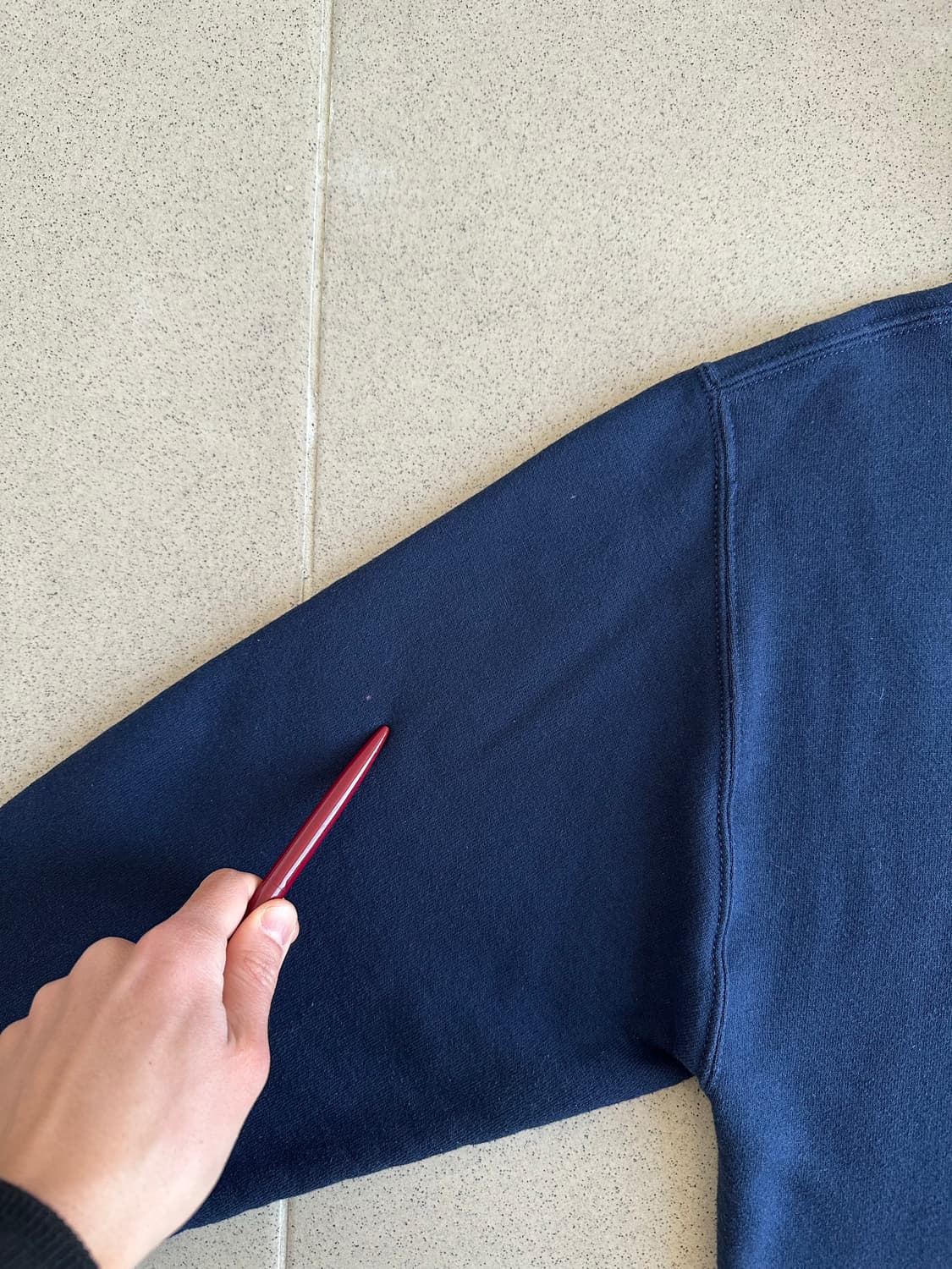 90s 빈티지 러셀 후드 네이비 M 상품이미지8