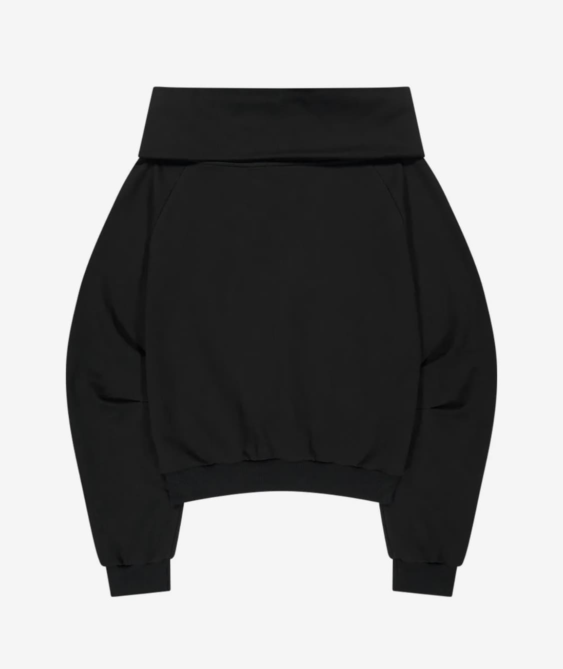 일리고 퓨어 오프숄더 맨투맨 블랙 상품이미지2