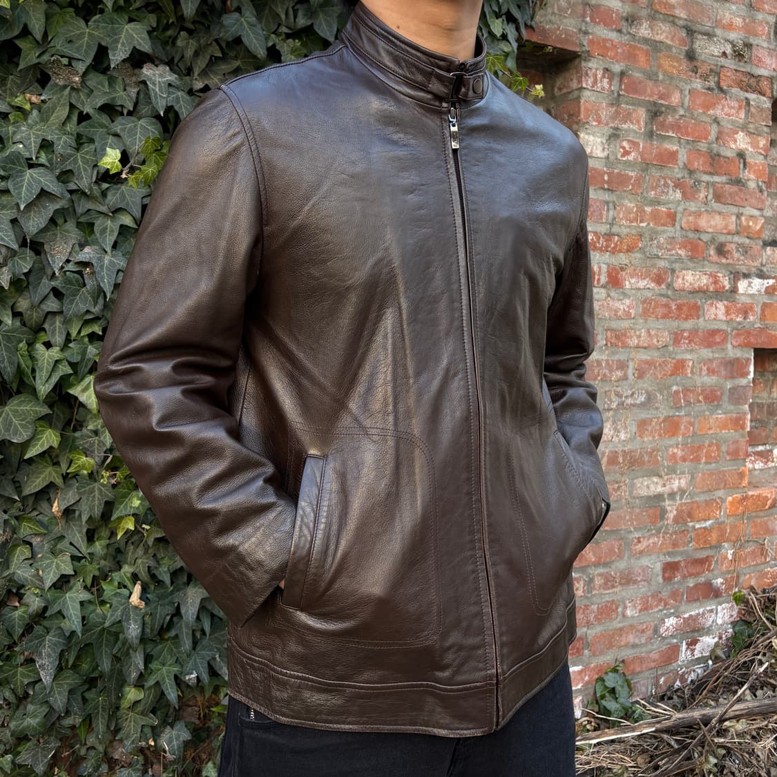 Vintage 양가죽 레더자켓 상품이미지1