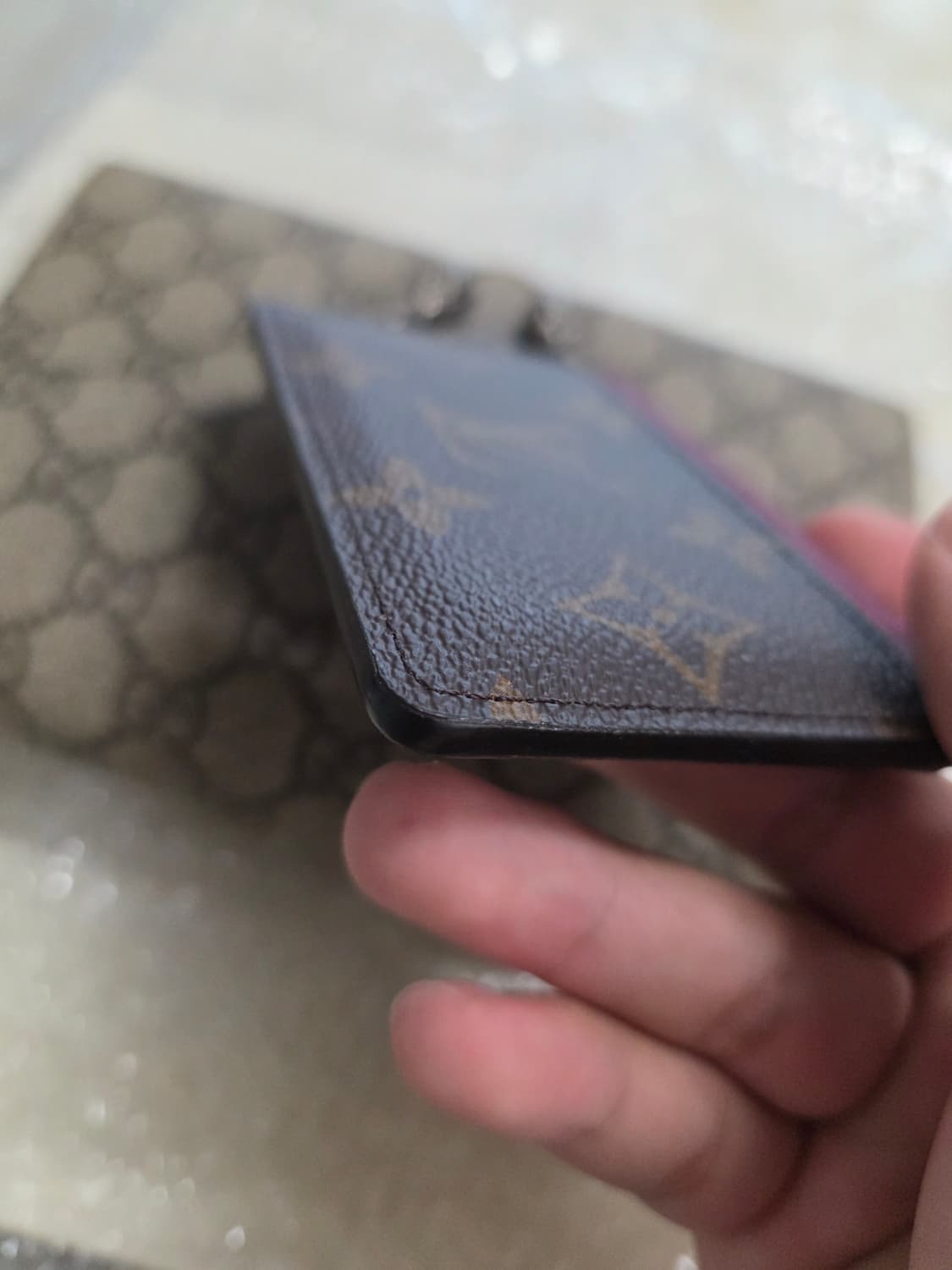 루이비통 모노그램 푸시아 카드지갑 상품이미지5