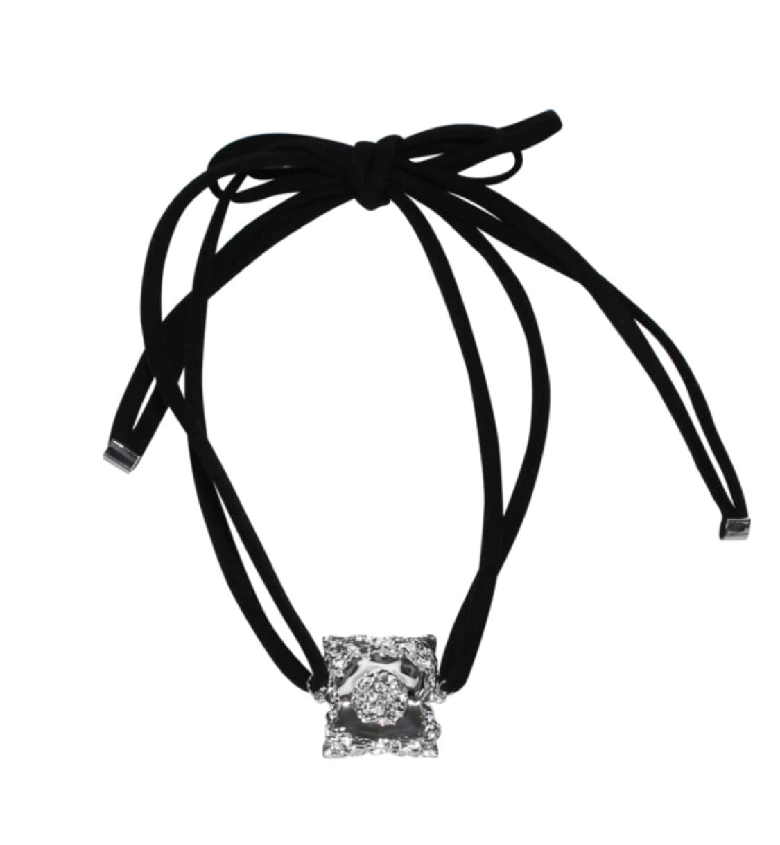 Rose shirring knot necklace 초커 목걸이 상품이미지2