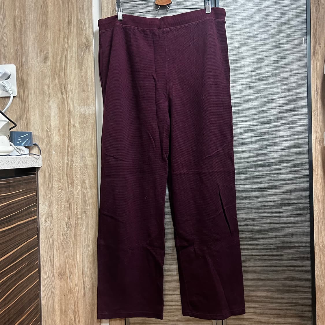 폴로 와인색 와플 스웻팬츠 36 상품이미지2