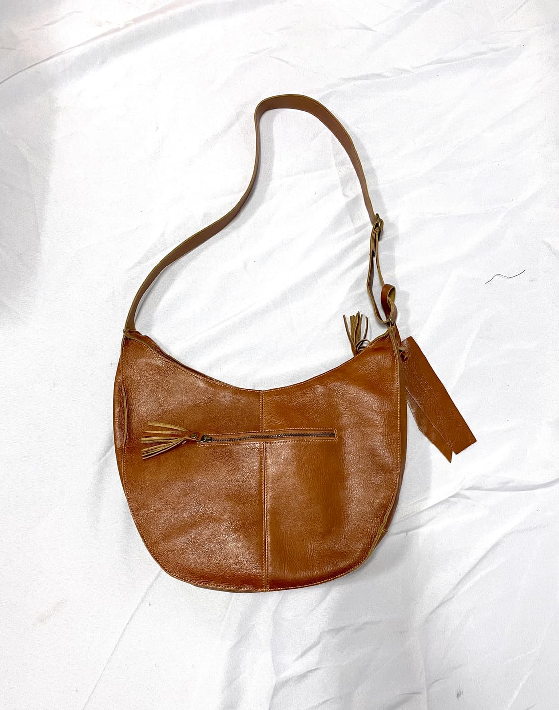 빈티지 리얼레더 호보 크로스백 상품이미지1