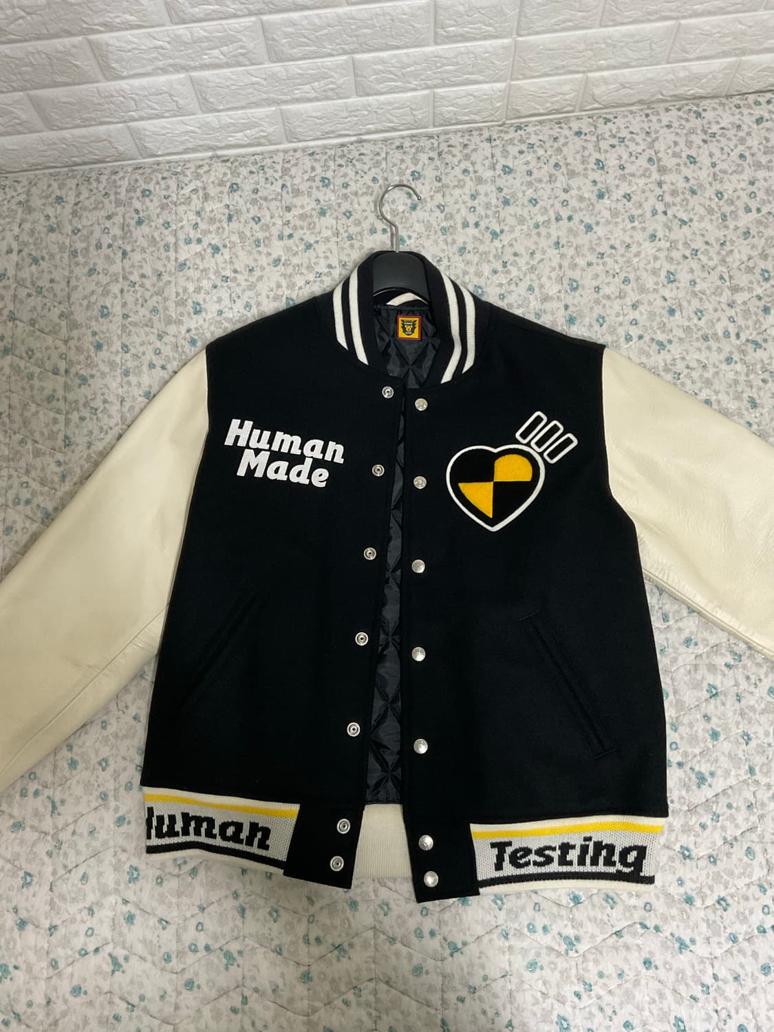 휴먼메이드 x 에이셉 라키 휴먼테이스팅 바시티 자켓 M 상품이미지2