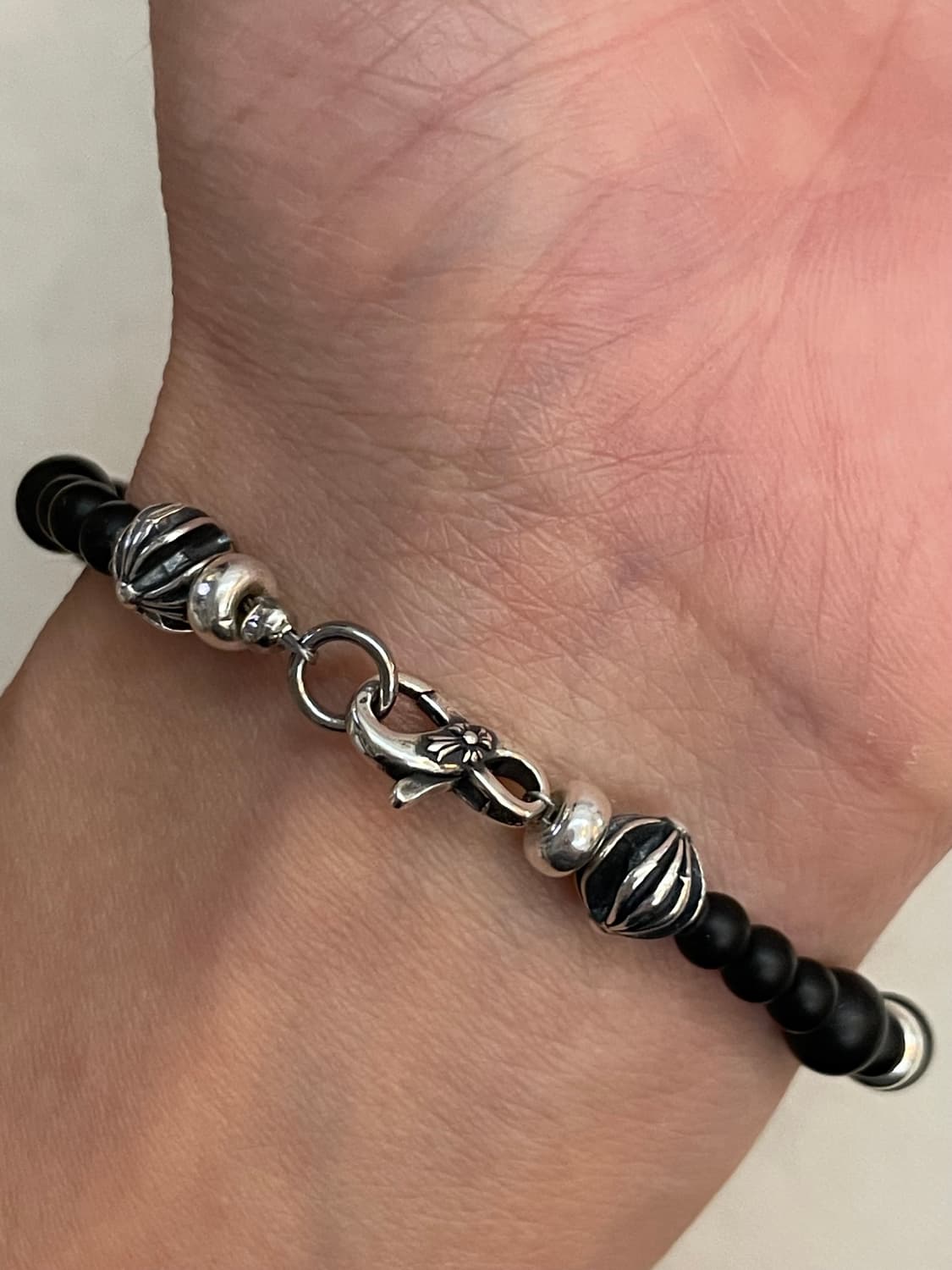 Silver925 & Matte Onyx Layer Bracelet 상품이미지5