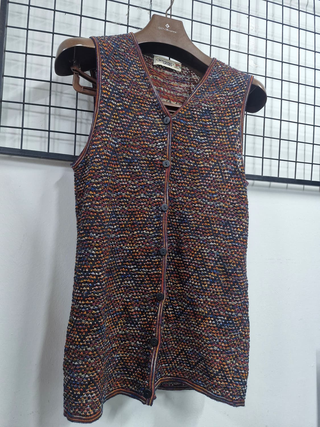 90-95M 미쏘니 스포츠 빈티지 니트 베스트. 상품이미지2