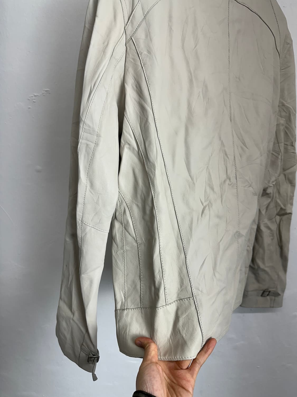 Zara Panelled Lambskin Leather Jacket 상품이미지7