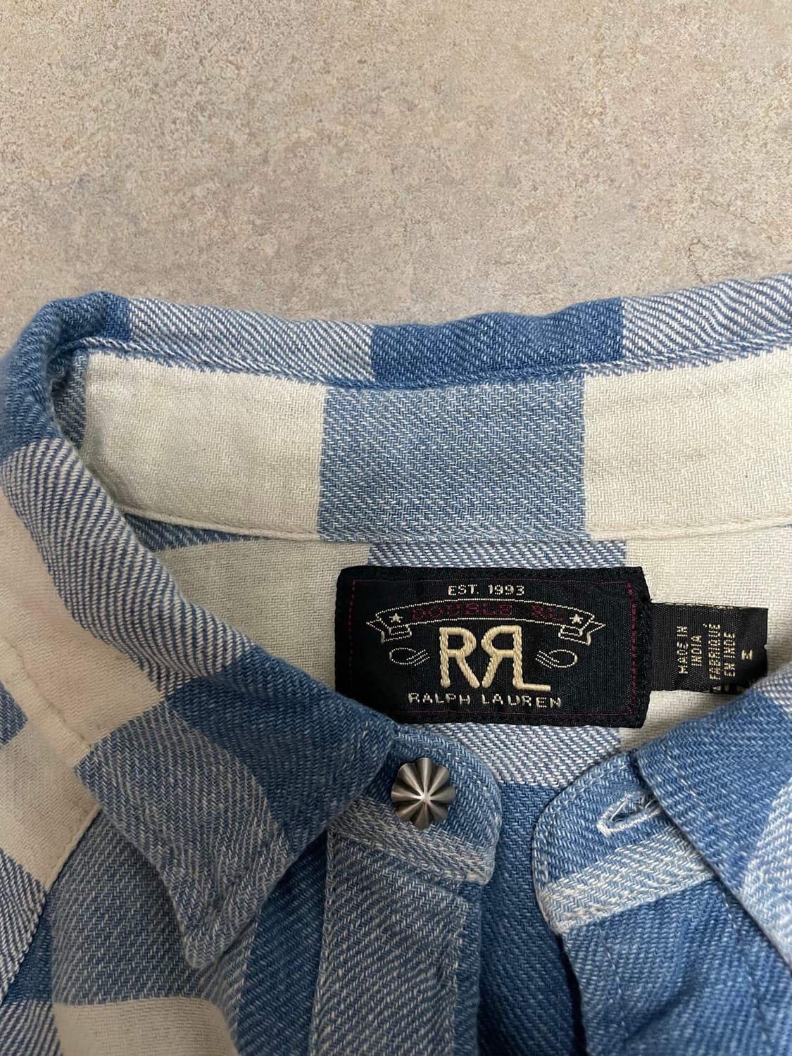 RRL 더블알엘 플래드 트윌 웨스턴 셔츠 상품이미지2