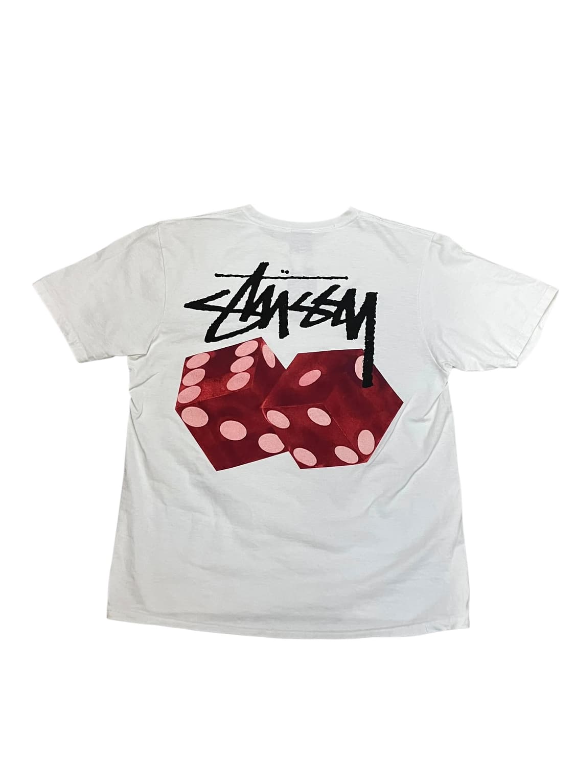 스투시 프린팅 반팔 티셔츠 화이트 M   #csz3983 상품이미지3