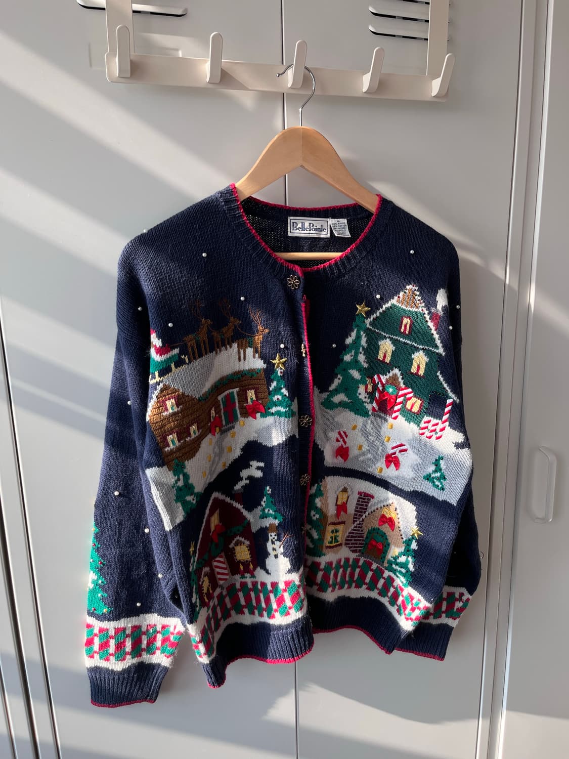 BellePointe 크리스마스 진주 니트 가디건  상품이미지7