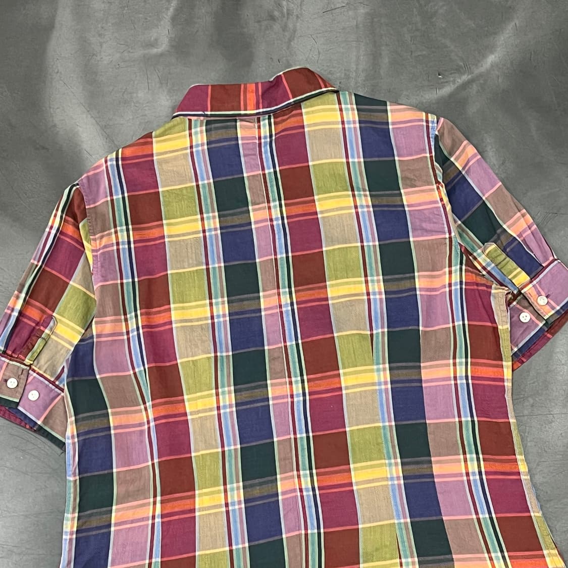  엘엘빈 체크 하프 셔츠 y15940 상품이미지5