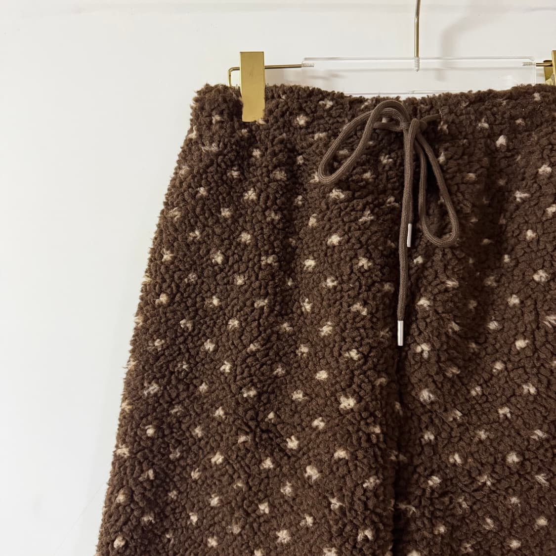 새상품 여자 도트 뽀글이 팬츠 상품이미지2