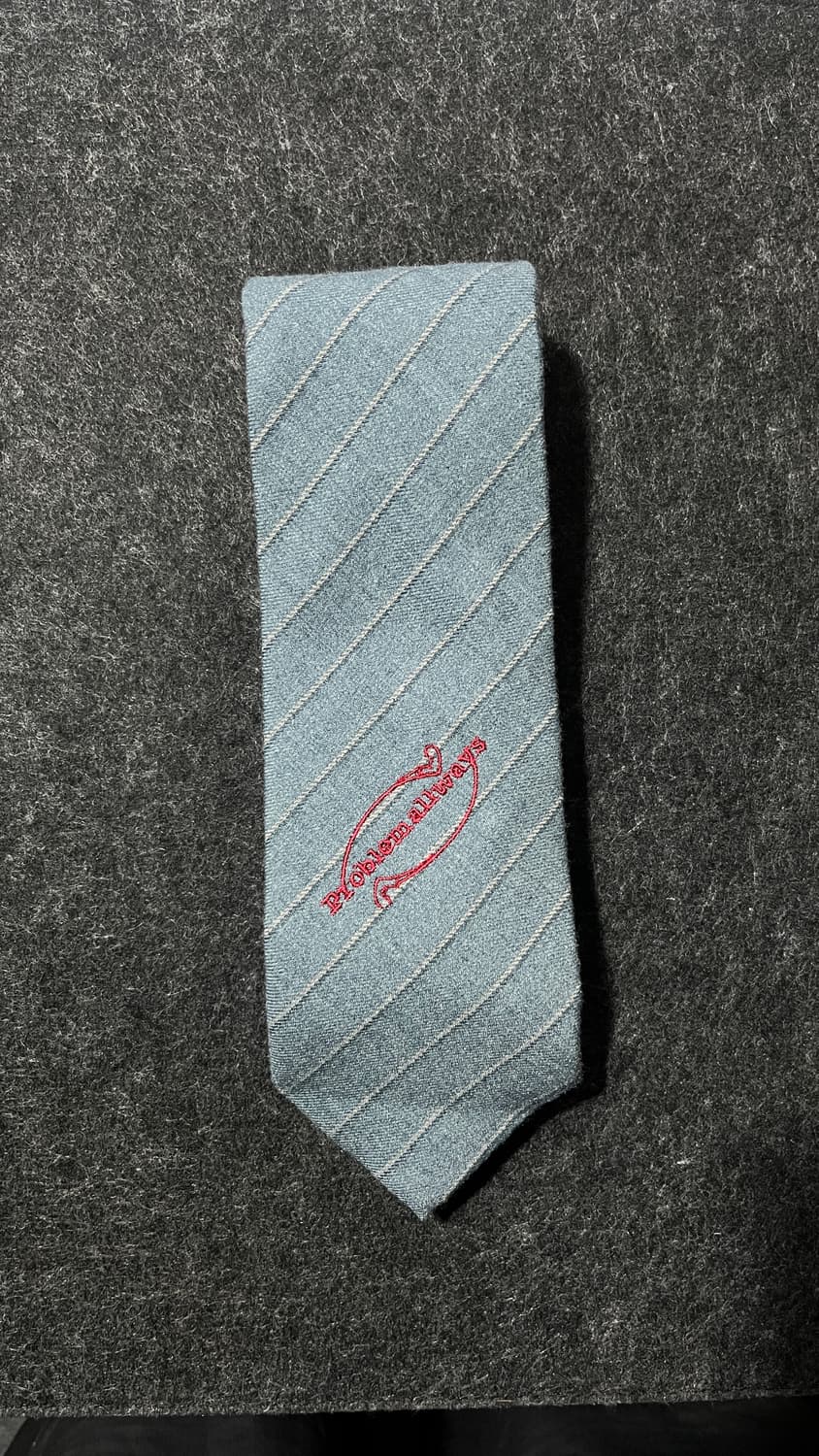Logo stripe tie 상품이미지4