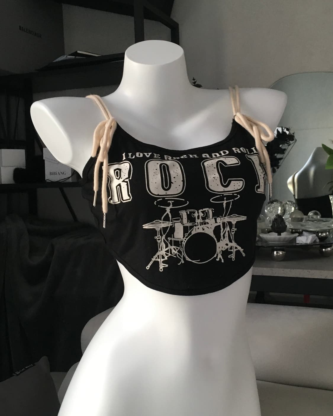 ༒ I love rock crop T 상품이미지1