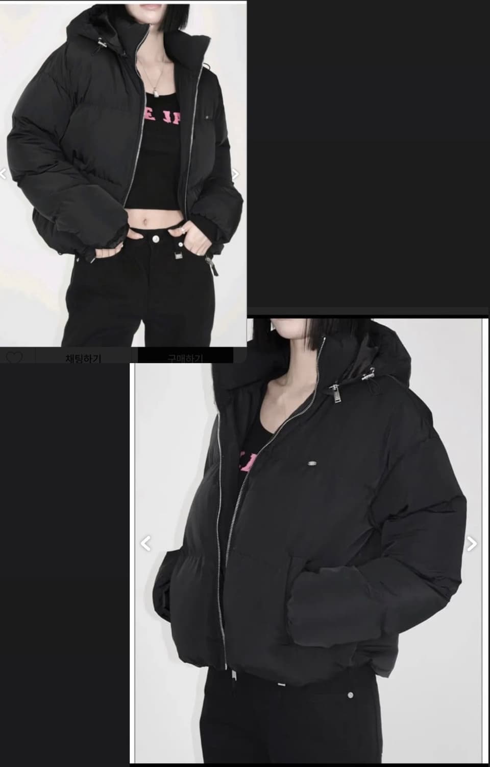 페일제이드 신슐레이트 숏패딩 푸퍼 아이보리 크림 크롭 Thinsulate 상품이미지6