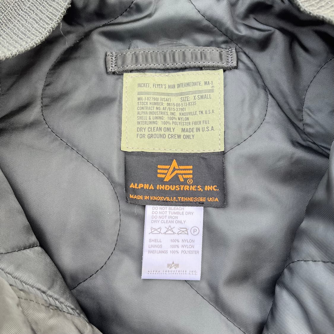 알파인더스트리 USA MA-1 봄버자켓 상품이미지5