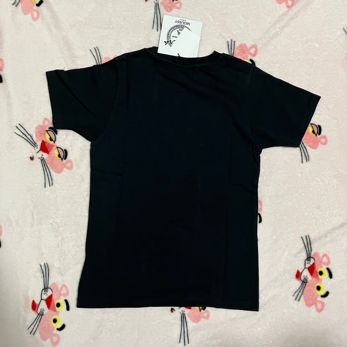 [S] 바퀘라 X Moussy 헤드폰 베이비 티셔츠 블랙 상품이미지6