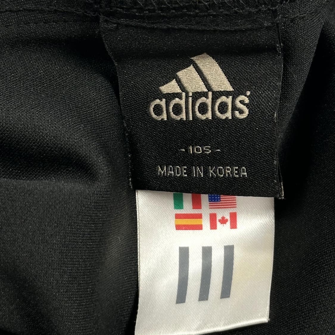 아디다스 오리지널 골드 블랙 와이드 츄리닝 바지 (XL) 상품이미지6