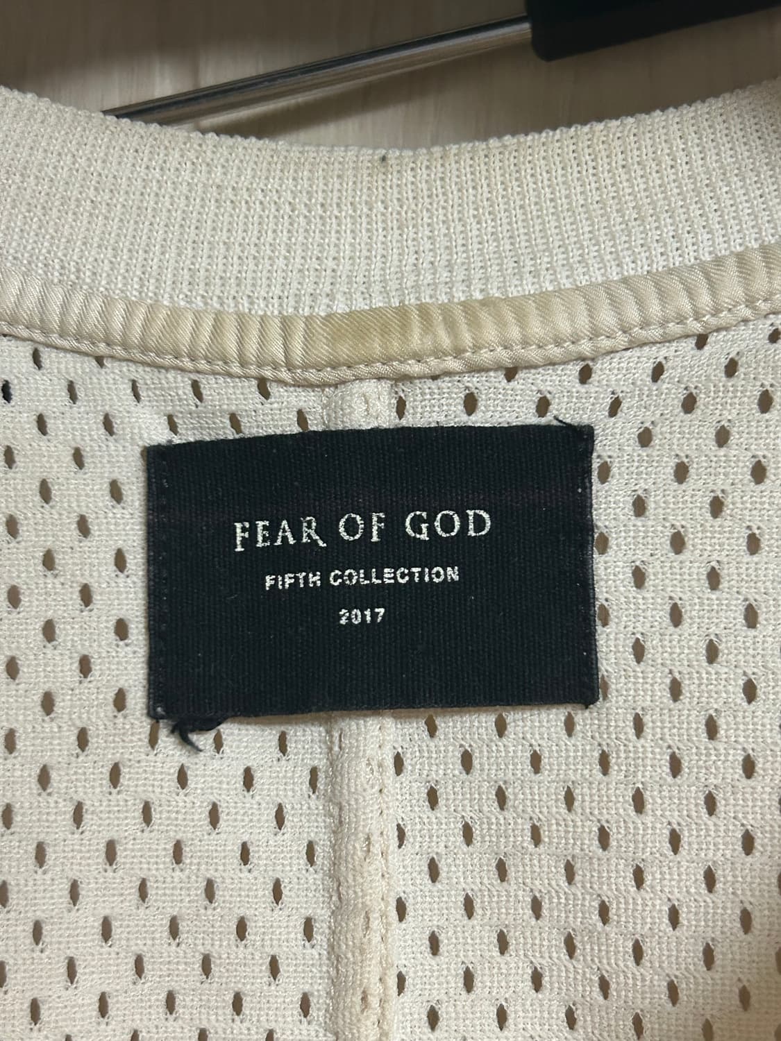 피어오브갓 5th 블랙  메쉬 민소매 티셔츠 상품이미지3